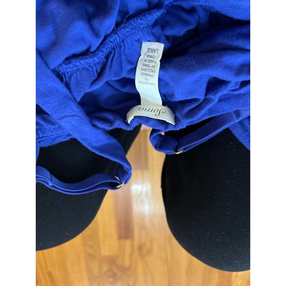 Soma Blue Twist Front Empire Waist Cami Womens Large Sleepwear - Picture 4 of 4